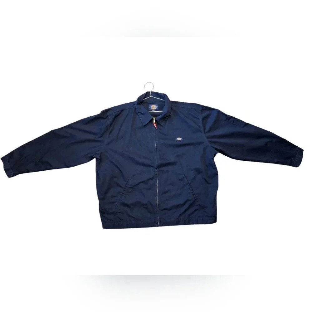 XXL VINTAGE NAVY DICKIES ZIP UP  JACKET